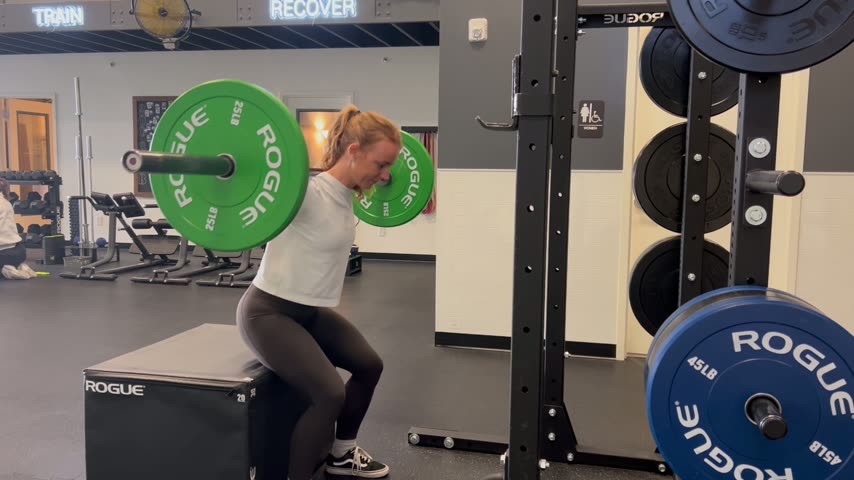 Barbell Box Squat — Variation
