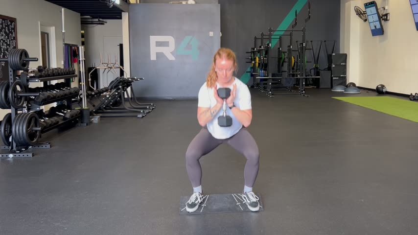Decline Goblet Sumo Squat